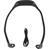 lvifloae Eye care LED Neck Reading Light USB Rechargeable Neck Lamp 3-speed Dimmer Built-in Battery Suitable for Camping Repair Crochet Handmade Outdoor Night Running (Nero)