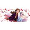 RoomMates Disney Frozen II Elsa e Anna, viola, arancione, rosso