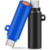 GBKDQQ Accendino elettrico, 2 porte USB, 4,2 cm, accendino ad arco elettrico, antivento, senza fiamma, piccolo, portatile, plug and play (nero e blu)