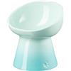 Le Creuset Pet Bowl High Stand Deep Cool Menta Cane Gatto Gres Microonde Sicuro