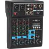 No Mixer Bluetooth Professionale A 4 Canali Mixaggio Audio Console DJ con Effe7405