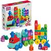 MEGA Bloks - impara con il treno, trenino con blocchi per costruire e imparare l'alfabeto, Giocattolo per Bambini 1+ Anni, DXH35