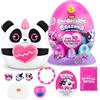 Rainbocorns ZURU Eggzania Mini Mania di ZURU Scatola da Scoprire con Peluche di Un Animale, Idea Regalo Perfetta per Bambine e Il Loro Gioco di Fantasia, Slime (Panda)
