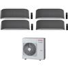 Toshiba CONDIZIONATORE TOSHIBA QUADRI SPLIT HAORI 9000+9000+9000+12000 BTU WIFI INVERTER RAS-4M27G3AVG A++