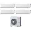 Toshiba CONDIZIONATORE TOSHIBA QUADRI SPLIT SHORAI EDGE 7000+9000+9000+12000 BTU WIFI INVERTER RAS-4M27G3AVG-E A++