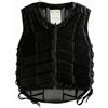 PETSOLA Gilet Protettivo da Equitazione Regolabile Protezioni Sportive Nero Attrezzatura Sportiva per Bambini , XS Per Bambini
