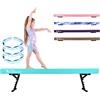 TINY TUMBLERS Trave Ginnastica Artistica per casa - Trave da Ginnastica Regolabile per Bambini - Attrezzo da Ginnastica avanzato - Trave Alta e Bassa - Rivestimento in Ecopelle Scamosciata, 5 Livelli