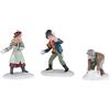 Lemax Snowball Skirmish 02942 - Set di 3 Statuine in Resina Collezione Caddington Village