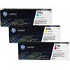 HP 312a - confezione da 3 - giallo, ciano, magenta - originale - laserjet cf440am