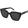 Saint Laurent SL M143 001 | Occhiali da Sole Graduati o Non Graduati | Prova Online | Plastica | Oversize | Nero | Adrialenti
