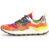 FLOWER MOUNTAIN Yamano 3 wmn Sneakers in suede nylon orange fuchsia