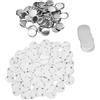 Hztyyier 100 Set di Spille Fai-da-te, Parte del Film, Superiore, Inferiore, Copertura del Distintivo per Artigianato, Forniture Artistiche, Macchina per la Creazione di Badge (32 MM)