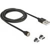 DeLOCK 85723 cavo USB 1,1 m USB 2.0 USB A USB C/Micro-USB B Nero