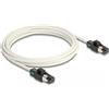 Delock Cavo di rete Delock da maschio a maschio RJ45 Cat.6A S/FTP con codice colore ruotabile 3 m bianco (80171)