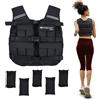 Mobiclinic, Giubbotto Zavorrato 20 kg, Regolabile, Gilet di peso, Regolabile, Resistente, Tessuto Oxford 600D, Pesi inclusi, Strisce riflettenti