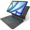 bez marki Custodia con tastiera iPad Air 11 M3 M2 2025 2024 AZERTY magnetica.