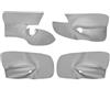 ESPYN Per Per Golf 5 V MK5 Per Jetta 2005-2010 Copertura Del Pannello Bracciolo Della Portiera Dell'auto Solo 4 Porte Auto Accessori Interno Tuning(Grey,Lhd)