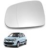 Esselle Parts Specchio Retrovisore per Renault Twingo 3 Sinistro Lato Guida Asferico, Vetro Ricambio Esterno con Piastra ABS, Montaggio Plug & Play