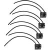 YINETTECH 4PCS H7 PX26D presa lampada cablaggio connettore per H7 PX26D lampadina Night Breaker lampade H7 abbaglianti fendinebbia 14 cm 12V-24 V
