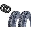 MotoCapuano 2 COPERTONI + 2 CAMERE d'Aria 3.50-8 Pneumatici RINFORZATI 4PR GOMME Ruota CARRIOLA