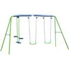 VivaGarden Set Altalene da Giardino per Bambini in Metallo e PE Blu Verde VivaGarden 35344
