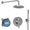 Ideal Standard - Ceraline, Kit doccia con miscelatore monocomando e doccetta, Cromato