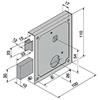 Welka 16070-10 055 Serratura per Cancelli, 3 Mandate, Scrocco, 55 mm