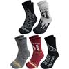 United Labels Calzini Harry Potter per Uomo - Calzini da Ginnastica Uomo Hogwarts ecc. 40-45 (Confezione da 5), multicolore, 40-45