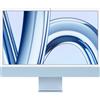 Apple iMac 24 pollici (2023) M3 8-Core, 4 porte Thunderbolt, Blu - 8GB - 256GB SSD - Eccellente