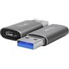 Trust Adattatore USB 2.0 Trust Calyx da Usb-A a Usb-C Argento Grigio 2pz [26221]