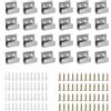 SHUESS 24 staffe a forma di U, ganci per specchi, in acciaio inox resistente, staffe a U per piastrelle di ceramica, staffa per appendere specchi con viti
