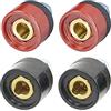 RIVERWELD Cavo di saldatura TIG Pannello Connettore-spina DKZ10-25 200Amp Raccordo rapido 4 pezzi