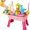 Generico Giocattolo Per Bambini - Tavolo Acquatico Giocattolo Elettrico A Batteria Con Scivolo - Giochi Di Pesca Finti,per Bambini di Età 1-5 Anni, Giardino, Asilo , Scuola 'Infanzia e Casa