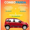 Combicar Per Fiat Panda dal 2012 Kit Completo Modanature Laterali + Profilo Passaruota