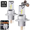 Osram Classico Auto Luminoso LED Bianco Alogena Upgrade Faro Lampadine Paio H4 3 Perno