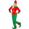 W WIDMANN MILANO Party Fashion - Costume elfo aiutante di Babbo Natale, elfo, costume di Natale, costumi in maschera