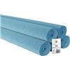 Cartotecnica Rossi C R Cartotecnica Rossi 5 Rotoli di Carta Crespata da 180g Tinta Unita Colore Azzurro N.556