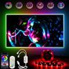 ETRLNXY Retroilluminazione LED 2 Metri, Striscia LED Con Sincronizzazione Musicale, APP & Telecomando, Illuminazione Bias Intelligente Per TV 45-75 Pollici, USB LED Per Monitor PC