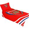 Arsenal F.C., set di copripiumino reversibile Pulse, motivo Arsenal F.C., Poliestere, Multicoloured, Singolo