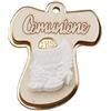 Generico 12X Calamita Croce Comunione in plexi Oro e Legno 4.5 cm BOMBONIERA
