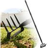 OLLIDOT Zappa da giardino 2 in 1 resistente zappa e coltivatore per diserbo, manico lungo, supporto leggero push-pull Hula zappe rastrello per aerazione, coltivazione, scavo (120 cm)
