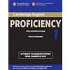 Klett Cambridge Certificate of Proficiency in English 1 for updated exam. Student's Book with answers