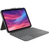 Logitech tastiera per tablet Combo Touch Grigio Smart Connector QWERTZ Tedesco