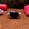 Handmade Magnificent Onice Nera Gemma 925 Argento Sterling Handmade Anello Tutti Misura