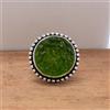 Anello In Argento Sterling 925 Fatto A Mano In Moldavite Verde Tutte Le Taglie