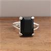 Valentine's Regalo Onice Nera Gemma 925 Argento Sterling Mano Anello Tutti