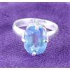 9.95 CT Naturale Cuscino Acquamarina Gemma Anello Certificata Papà Giorno Sconto