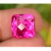 Gemscopious 13.40Ct Naturale Rosso Rosa Rubellite Tormalina Certificato Smeraldo Dama Gemma