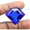 Topazio Blu Naturale 80 KT Taglio Fantasia Brasiliano Raro Certificato Loose