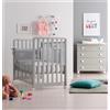 Azzurra Design Lettino Glam Evolutivo Uno X 9 Grigio Con Tessile